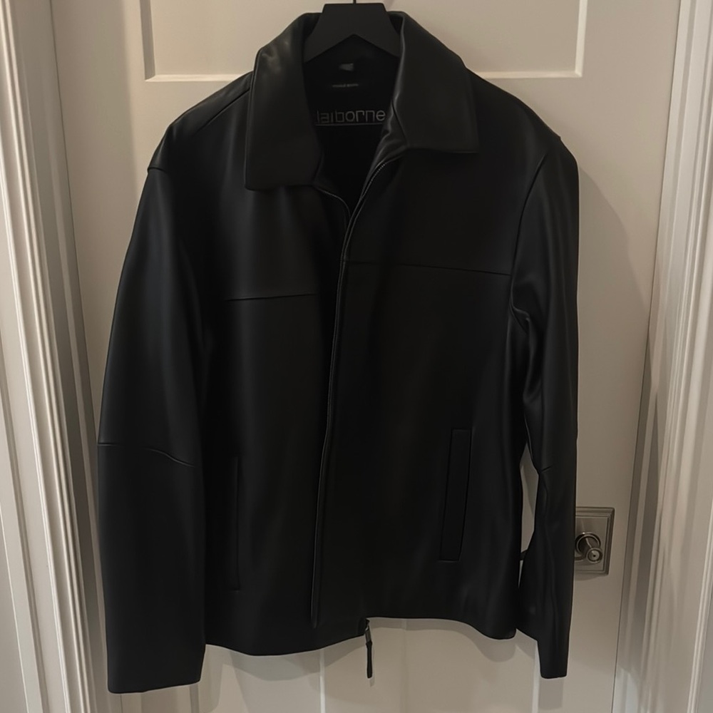 Black Men's leather Jacket